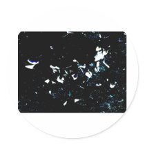 Broken Glass Round Sticker