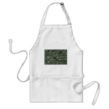 Broken green glass texture apron