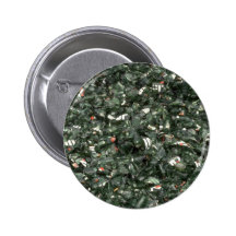 Broken green glass texture button