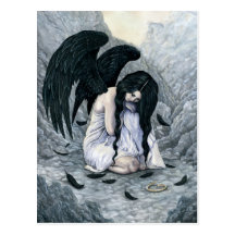 Broken Halo Fallen Angel Postcard