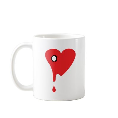 broken heart icon coffee mugs by TomaniacLines