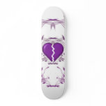 Broken Heart / Tribal Artwork (purple) Skateboard