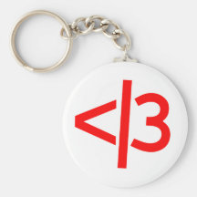 broken heart / valid heart keychain