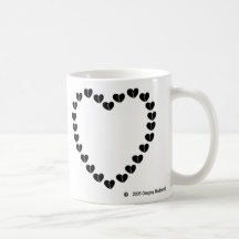 Broken Hearted Heart Coffee Mugs