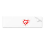 Broken Hearted Small - Emo Alternative Grunge Bumper Sticker