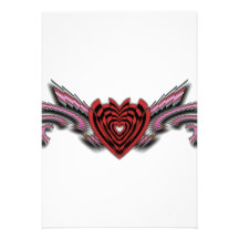 Broken Hearts Broken Wings Transparent Personalized Invitation