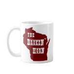 broken horn mug red