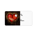 Broken/Mending Heart-christmas label
