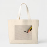 Broken pencil on writing pad bags