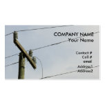 broken power line business cards