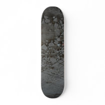 broken custom skateboard