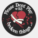 Broken Things Sticker