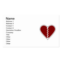 BrokenHeart_Vector_Clipart Business Card