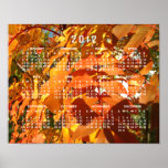 BROL Bright Orange Leaves Poster