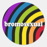 BROMOSEXUAL ROUND STICKERS