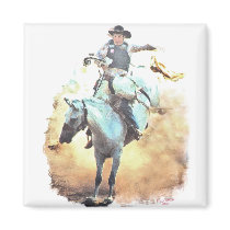 bronc rider magnet