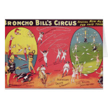 Broncho Bill's Circus, Birmingham c.1890-1910 Card