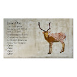 Bronze Buck White Vintage Business Cards