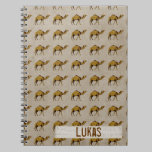 Bronze Camels Pattern Personalized Notebook notebooks