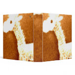 Bronze Giraffe 3 Ring Binder