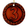 bronze medal christmas tree ornaments