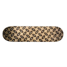 Bronze Metallic Patterned Skateboard