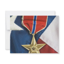 Bronze Star on American flag