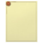 Bronze Sun on Cream Background Letterhead