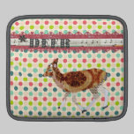 Bronze Vintage Deer Pokadot  iPad Sleeve ipad sleeves