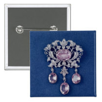 Brooch in shape of a flower, c.1780 buttons