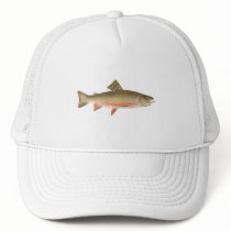 Brook Trout Art Trucker Hats