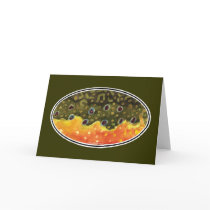 Brook Trout Fly Fishing Greeting Card