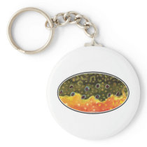 Brook Trout Fly Fishing Key Chain