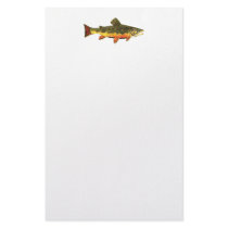 Brook Trout Painting Customized Stationery