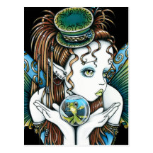 "Brooke" Pet Fish Couture Fairy Art Postcards