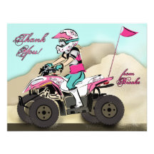 Brooke's ATV Note Card Personalized Announcements