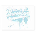 Brooklyn a peint la carte postale bleue