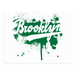 Brooklyn a peint la carte postale verte