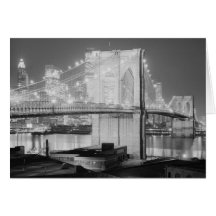 Brooklyn Bridge, 1982 Greeting Card