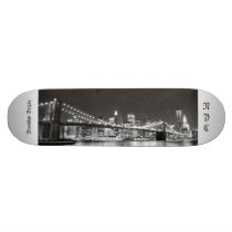 Brooklyn Bridge and Manhattan Skyline Skate Board Deck