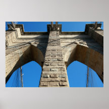 "BROOKLYN BRIDGE ARCHES DESIGN- LANDSCAPE" POSTER