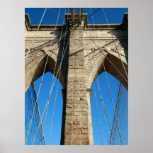 "BROOKLYN BRIDGE ARCHES DESIGN- PORTRAIT" POSTERS