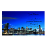 Brooklyn Bridge At Night, New York City Business Cards