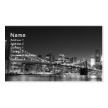 Brooklyn Bridge At Night, New York City Business Card