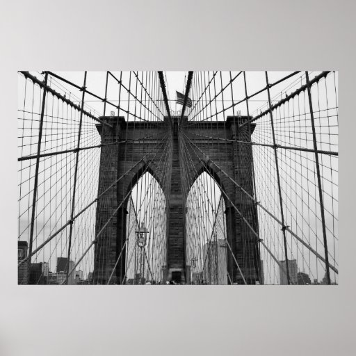 Brooklyn Bridge B&W Print
