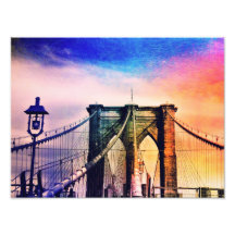 Brooklyn Bridge - Colourful - New York City Photo