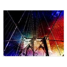 Brooklyn Bridge - Galaxies - NYC Post Cards