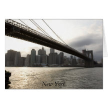 Brooklyn Bridge, New York Card