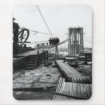 Brooklyn Bridge New York Vintage 1878 Photo Mouse Pad