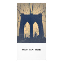 Brooklyn Bridge Personalized Photo Card